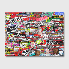 Альбом для рисования с принтом Cars Stickerbombing в Белгороде, 100% бумага
 | матовая бумага, плотность 200 мг. | Тематика изображения на принте: stickerbombing | авто | автомобили | марки | надписи | стикербомбинг | стикеры