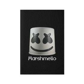 Обложка для паспорта матовая кожа с принтом Marshmello в Белгороде, натуральная матовая кожа | размер 19,3 х 13,7 см; прозрачные пластиковые крепления | marshmello | диджей | клуб | клубная музыка | маршмеллоу | маршмэлло | маршмэллоу | музыка | электронная