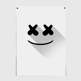 Постер с принтом Marshmello в Белгороде, 100% бумага
 | бумага, плотность 150 мг. Матовая, но за счет высокого коэффициента гладкости имеет небольшой блеск и дает на свету блики, но в отличии от глянцевой бумаги не покрыта лаком | marshmello | диджей | клуб | клубная музыка | маршмеллоу | маршмэлло | маршмэллоу | музыка | электронная