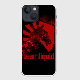 Чехол для iPhone 13 mini с принтом Team Liquid в Белгороде,  |  | dota | liquid | team | the international | дота | игры | кибер | ликвид | спорт | тим