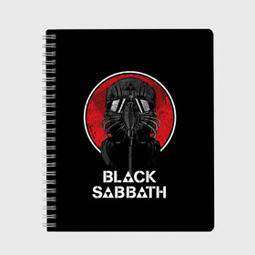 Тетрадь с принтом Black Sabbath в Белгороде, 100% бумага | 48 листов, плотность листов — 60 г/м2, плотность картонной обложки — 250 г/м2. Листы скреплены сбоку удобной пружинной спиралью. Уголки страниц и обложки скругленные. Цвет линий — светло-серый
 | black sabbath | hard rock | heavy metal | блэк сабат | группы | метал | музыка | оззи осборн | рок | хард рок | хэви метал