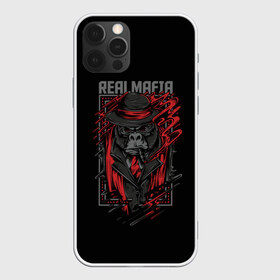 Чехол для iPhone 12 Pro Max с принтом Реальная Мафия в Белгороде, Силикон |  | Тематика изображения на принте: gangster | mafia | банда | банды | гангстер | горилла | мафия | обезьяна | обезьяны