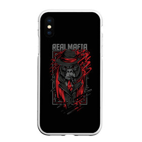 Чехол для iPhone XS Max матовый с принтом Реальная Мафия в Белгороде, Силикон | Область печати: задняя сторона чехла, без боковых панелей | gangster | mafia | банда | банды | гангстер | горилла | мафия | обезьяна | обезьяны