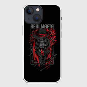Чехол для iPhone 13 mini с принтом Реальная Мафия в Белгороде,  |  | gangster | mafia | банда | банды | гангстер | горилла | мафия | обезьяна | обезьяны