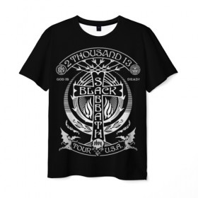 Мужская футболка 3D с принтом Black Sabbath в Белгороде, 100% полиэфир | прямой крой, круглый вырез горловины, длина до линии бедер | Тематика изображения на принте: black sabbath | hard rock | heavy metal | блэк сабат | группы | метал | музыка | оззи осборн | рок | хард рок | хэви метал