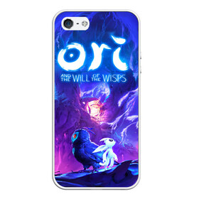 Чехол для iPhone 5/5S матовый с принтом Ori - And The Will Of The Wisp в Белгороде, Силикон | Область печати: задняя сторона чехла, без боковых панелей | game | indie | ori | игра | инди | квест | платформер