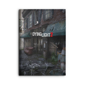 Обложка для автодокументов с принтом DyingLight2 в Белгороде, натуральная кожа |  размер 19,9*13 см; внутри 4 больших “конверта” для документов и один маленький отдел — туда идеально встанут права | Тематика изображения на принте: baggie | dying light | game | good night good luck | survival horror | techland | the following | zombie | багги | зараженные | зомби | игры