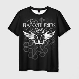 Мужская футболка 3D с принтом Black Veil Brides в Белгороде, 100% полиэфир | прямой крой, круглый вырез горловины, длина до линии бедер | Тематика изображения на принте: black veil brides | heavy matal | metal | post hardcore | группы | метал | музыка | рок | хэви метал | эмо