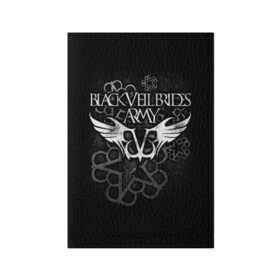 Обложка для паспорта матовая кожа с принтом Black Veil Brides в Белгороде, натуральная матовая кожа | размер 19,3 х 13,7 см; прозрачные пластиковые крепления | Тематика изображения на принте: black veil brides | heavy matal | metal | post hardcore | группы | метал | музыка | рок | хэви метал | эмо