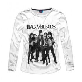 Женский лонгслив 3D с принтом Black Veil Brides в Белгороде, 100% полиэстер | длинные рукава, круглый вырез горловины, полуприлегающий силуэт | 