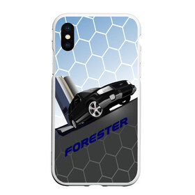 Чехол для iPhone XS Max матовый с принтом Subaru Forester SF5 в Белгороде, Силикон | Область печати: задняя сторона чехла, без боковых панелей | auto | forester | jdm | sf5 | subaru | subaru forester | субару | форестер