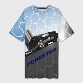 Платье-футболка 3D с принтом Subaru Forester SF5 в Белгороде,  |  | auto | forester | jdm | sf5 | subaru | subaru forester | субару | форестер