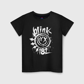 Детская футболка хлопок с принтом Blink 182 в Белгороде, 100% хлопок | круглый вырез горловины, полуприлегающий силуэт, длина до линии бедер | punk | группы | кролик | музыка | панк