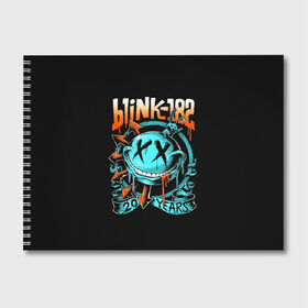 Альбом для рисования с принтом Blink 182 в Белгороде, 100% бумага
 | матовая бумага, плотность 200 мг. | punk | группы | кролик | музыка | панк