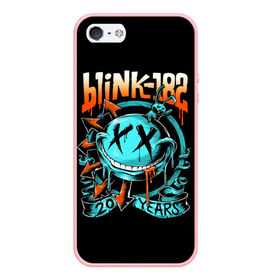 Чехол для iPhone 5/5S матовый с принтом Blink 182 в Белгороде, Силикон | Область печати: задняя сторона чехла, без боковых панелей | punk | группы | кролик | музыка | панк