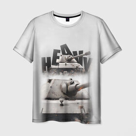 Мужская футболка 3D с принтом Heavy dark в Белгороде, 100% полиэфир | прямой крой, круглый вырез горловины, длина до линии бедер | 23февраля | dark | heavy | wargaming | worldoftanks | wot | америка | американскийтанк | вэви | мужчине | сша | тяж | тяжелыйтанк | хеви