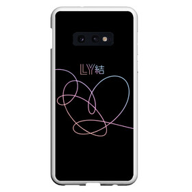 Чехол для Samsung S10E с принтом BTS LOVE YOURSELF в Белгороде, Силикон | Область печати: задняя сторона чехла, без боковых панелей | bangtan boys | bt21 | bts | bts army | bts stickers | j hope | jimin | jin | jungkook | k pop | rap monster | rapmon | suga | v | бтс | корея | стикеры bts