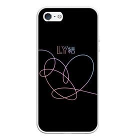 Чехол для iPhone 5/5S матовый с принтом BTS LOVE YOURSELF в Белгороде, Силикон | Область печати: задняя сторона чехла, без боковых панелей | bangtan boys | bt21 | bts | bts army | bts stickers | j hope | jimin | jin | jungkook | k pop | rap monster | rapmon | suga | v | бтс | корея | стикеры bts