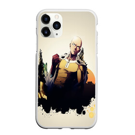 Чехол для iPhone 11 Pro Max матовый с принтом Saitama (One-Punch Man) в Белгороде, Силикон |  | man | one punch | saitama | ванпач | ванпачмен