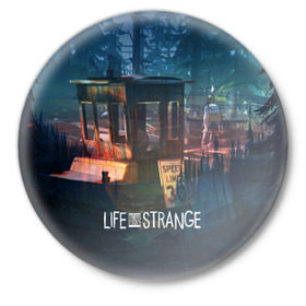 Значок с принтом Life is Strange в Белгороде,  металл | круглая форма, металлическая застежка в виде булавки | Тематика изображения на принте: 