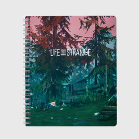 Тетрадь с принтом Life IS Strange в Белгороде, 100% бумага | 48 листов, плотность листов — 60 г/м2, плотность картонной обложки — 250 г/м2. Листы скреплены сбоку удобной пружинной спиралью. Уголки страниц и обложки скругленные. Цвет линий — светло-серый
 | Тематика изображения на принте: caulfield | chloe price | game | kate marsh | life | life is strange | life is strange: before the storm | max | strange | две луны | игры | кейт марш | колфилд | макс | подростки | студенты