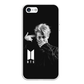 Чехол для iPhone 5/5S матовый с принтом BTS RAP MONSTER в Белгороде, Силикон | Область печати: задняя сторона чехла, без боковых панелей | bangtan boys | bt21 | bts | bts army | bts stickers | j hope | jimin | jin | jungkook | k pop | rap monster | rapmon | suga | v | бтс | корея | стикеры bts