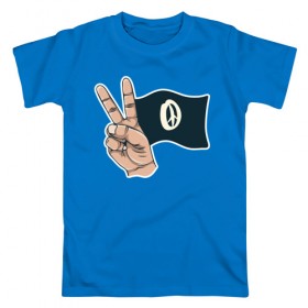 Мужская футболка хлопок с принтом Peace в Белгороде, 100% хлопок | прямой крой, круглый вырез горловины, длина до линии бедер, слегка спущенное плечо. | peace | мир | мир во всем мире | пис | хиппи