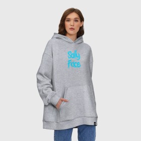 Худи SuperOversize хлопок с принтом SALLY FACE в Белгороде, 70% хлопок, 30% полиэстер, мягкий начес внутри | карман-кенгуру, эластичная резинка на манжетах и по нижней кромке, двухслойный капюшон
 | face | game | horror | sally | sally face | игра | мальчик с протезом | салли | салли фейс | ужасы