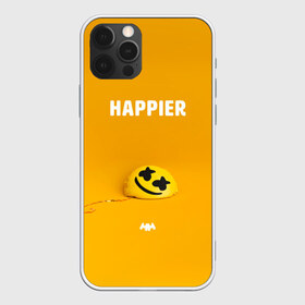 Чехол для iPhone 12 Pro Max с принтом Marshmello Happier в Белгороде, Силикон |  | Тематика изображения на принте: christopher | comstock | dj | dotcom | friends | marshmallow | marshmello | usa | диджей | друзья | комсток | крис | маршмэллоу | продюсер | сша