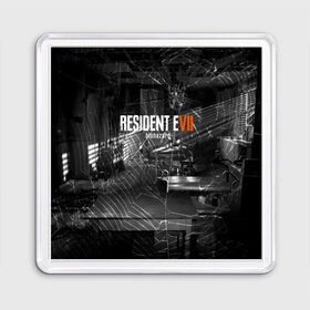 Магнит 55*55 с принтом RESIDENT EVIL 7 в Белгороде, Пластик | Размер: 65*65 мм; Размер печати: 55*55 мм | biohazard | biohazard 7 | crocodile | fang | game | hand | monster | new umbrella | resident evil | resident evil 7 | umbrella | umbrella corp | umbrella corporation | zombie