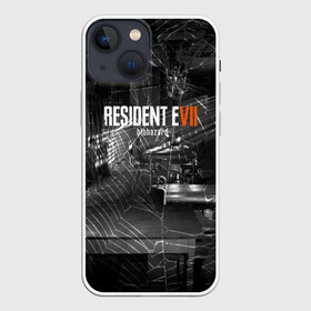 Чехол для iPhone 13 mini с принтом RESIDENT EVIL 7 в Белгороде,  |  | Тематика изображения на принте: biohazard | biohazard 7 | crocodile | fang | game | hand | monster | new umbrella | resident evil | resident evil 7 | umbrella | umbrella corp | umbrella corporation | zombie