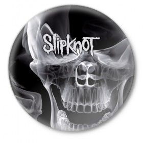 Значок с принтом Slipknot в Белгороде,  металл | круглая форма, металлическая застежка в виде булавки | slipknot | грув | группа | джои джордисон | кори тейлор | метал | мик томсон | ню | петля | рок | слипкнот | удавка