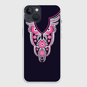 Чехол для iPhone 13 с принтом Сова в Белгороде,  |  | art | b | birds | drawing | graphics | look | night | ornament | owl | pattern | picture | predator | взгляд | графика | искусство | картинка | крутой | лучший | мода | модный | молодёжная | ночной | орнамент | птицы | рисунок | розовый | сова