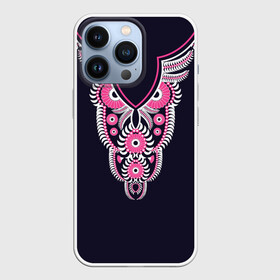 Чехол для iPhone 13 Pro с принтом Сова в Белгороде,  |  | art | b | birds | drawing | graphics | look | night | ornament | owl | pattern | picture | predator | взгляд | графика | искусство | картинка | крутой | лучший | мода | модный | молодёжная | ночной | орнамент | птицы | рисунок | розовый | сова