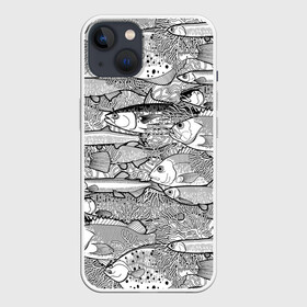 Чехол для iPhone 13 с принтом Рыбы в Белгороде,  |  | algae | corals | depth | drawing | fish | g | picture | plants | underwater | water | world | белый | вода | водоросли | глубина | графика | картинка | кораллы | красивый | крутой | лучший | мир | мода | модный | молодёжная | подводный