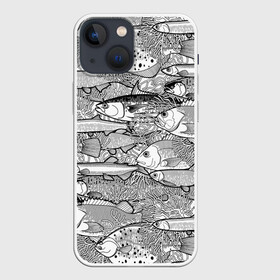Чехол для iPhone 13 mini с принтом Рыбы в Белгороде,  |  | algae | corals | depth | drawing | fish | g | picture | plants | underwater | water | world | белый | вода | водоросли | глубина | графика | картинка | кораллы | красивый | крутой | лучший | мир | мода | модный | молодёжная | подводный