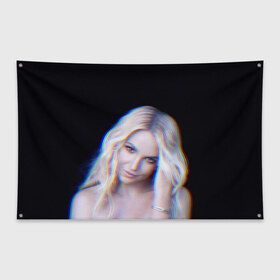 Флаг-баннер с принтом Britney Glitch в Белгороде, 100% полиэстер | размер 67 х 109 см, плотность ткани — 95 г/м2; по краям флага есть четыре люверса для крепления | britney | britneyspears | glitch | icon | jean | pop | princess | spears | usa | бритни | бритниспирс | глич | джин | поп | работа | спирс | сша