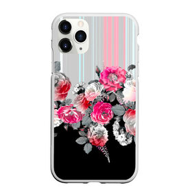 Чехол для iPhone 11 Pro Max матовый с принтом Розы в Белгороде, Силикон |  | branches | flora | flowers | leaves | ornament | patterns | ветки | графика | искусство | картинка | красивый | крутой | листья | мода | модный | молодёжная | орнамент | полосатый | рисунок | розы | рукоделие | стиль