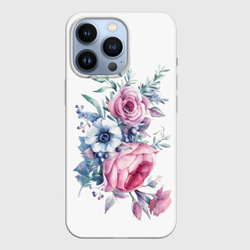 Чехол для iPhone 13 Pro с принтом Цветы в Белгороде,  |  | bouquets | flowers | pattern | roses | букеты | графика | жёлтый | зелёный | искусство | картинка | красивый | крутой | листья | мода | модный | молодёжная | оранжевый | орнамент | рисунок | розовый | розы | рукоделие