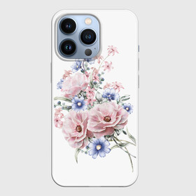 Чехол для iPhone 13 Pro с принтом Цветы в Белгороде,  |  | bouquets | flowers | pattern | roses | букеты | графика | жёлтый | зелёный | искусство | картинка | красивый | крутой | листья | мода | модный | молодёжная | оранжевый | орнамент | рисунок | розовый | розы | рукоделие