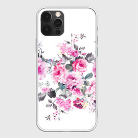 Чехол для iPhone 12 Pro Max с принтом Розовые розы в Белгороде, Силикон |  | bouquets | color | gray | leave | lowers | ornament | patterns | pink | roses | букеты | графика | искусство | картинка | красивый | крутой | листья | мода | модный | молодёжная | орнамент | рисунок | розовые | розы | рукоделие | серый