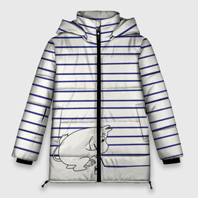 Женская зимняя куртка 3D с принтом Муми-тролль рисует полосы в Белгороде, верх — 100% полиэстер; подкладка — 100% полиэстер; утеплитель — 100% полиэстер | длина ниже бедра, силуэт Оверсайз. Есть воротник-стойка, отстегивающийся капюшон и ветрозащитная планка. 

Боковые карманы с листочкой на кнопках и внутренний карман на молнии | moomin | mumintroll | кисточка | краска | краски | линии | мумитроль | полоски | снорк   (вместо арт 1711113) | тельняшка