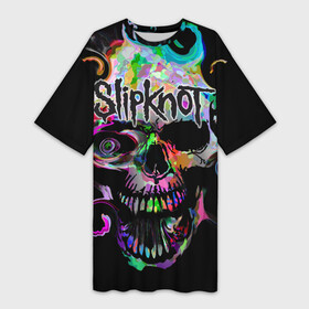 Платье-футболка 3D с принтом Slipknot в Белгороде,  |  | slipknot | грув | группа | джои джордисон | кори тейлор | метал | мик томсон | ню | петля | рок | слипкнот | удавка