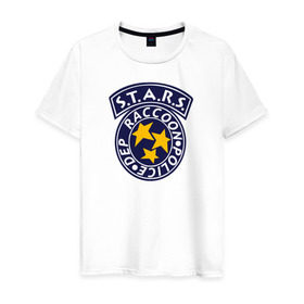 Мужская футболка хлопок с принтом S.T.A.R.S. RACCOON CITY в Белгороде, 100% хлопок | прямой крой, круглый вырез горловины, длина до линии бедер, слегка спущенное плечо. | ada wong | biohazard | game | gamer | leon | logo | mistic | raccoon city | re2 | resident evil 2 | rpd | stars | umbrella | ада вонг | амбрелла | зомби | игра | мистика | ужасы