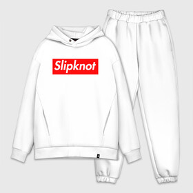 Мужской костюм хлопок OVERSIZE с принтом Slipknot (supreme style) в Белгороде,  |  | streetwear | комбинезоны | маски | ню метал | петля | плашка | стритстайл | удавка | уличный