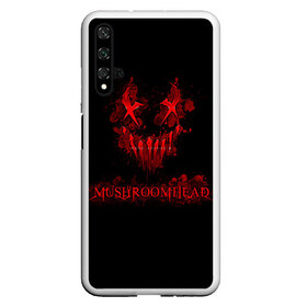 Чехол для Honor 20 с принтом Mushroomhead в Белгороде, Силикон | Область печати: задняя сторона чехла, без боковых панелей | Тематика изображения на принте: ac dc | disturbed | linkin park | lp | metal | metallica | mushroomhead | music | pop | rap | rock | slipknot | song | метал | музыка | рок