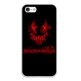 Чехол для iPhone 5/5S матовый с принтом Mushroomhead в Белгороде, Силикон | Область печати: задняя сторона чехла, без боковых панелей | ac dc | disturbed | linkin park | lp | metal | metallica | mushroomhead | music | pop | rap | rock | slipknot | song | метал | музыка | рок