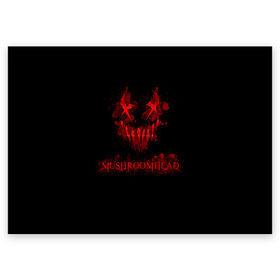 Поздравительная открытка с принтом Mushroomhead в Белгороде, 100% бумага | плотность бумаги 280 г/м2, матовая, на обратной стороне линовка и место для марки
 | Тематика изображения на принте: ac dc | disturbed | linkin park | lp | metal | metallica | mushroomhead | music | pop | rap | rock | slipknot | song | метал | музыка | рок