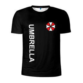 Мужская футболка 3D спортивная с принтом UMBRELLA CORP в Белгороде, 100% полиэстер с улучшенными характеристиками | приталенный силуэт, круглая горловина, широкие плечи, сужается к линии бедра | ada wong | biohazard | game | gamer | leon | logo | mistic | raccoon city | re2 | resident evil 2 | rpd | stars | umbrella | ада вонг | амбрелла | зомби | игра | мистика | ужасы