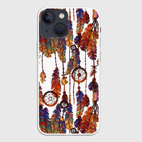 Чехол для iPhone 13 mini с принтом Бохо в Белгороде,  |  | boho | hippie | белый | бохо | бусы | винтаж | графика | индейцы | искусство | камни | картинка | крутой | ловцы | лучший | милитари | мода | модный | молодёжная | ожелелье | перья | рисунок | сафари | снов